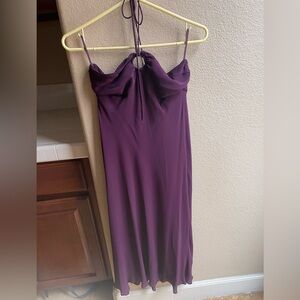 J Crew 100% Silk Strapless Dress Size 6 Magenta